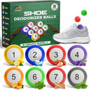 Shoe Deodorizer Balls 8-Pack – Long-Lasting Sneaker & Gym-Bag Odor Eliminator, Twist-to-Activate Billiard-Ball Freshener, Assorted Scents (Lemon, Ocean, Lavender & More) – 8-Month Supply by CozyNest Decor