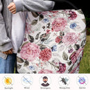 Nursing Cover Breastfeeding, Multi-use Baby CarSeat Cover Girls, Infant Stroller Car Seat Cover, Stretchy Carseat Canopy, Soft Breathable, Peony by TinyTreasures Baby Boutique