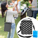 Breastmilk Cooler Bag with Ice Pack Fits 4 Baby Bottles Up to 9 Ounce Insulated Baby Bottle Bag Breast Milk Cooler on The Go with Strap Baby Bottle Cooler Bag for Nursing Mom Daycare or Travel by TinyTreasures Baby Boutique