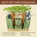YAUNGEL Gardening Tools - 10 Pcs Garden Tool Set Heavy Duty Stainless Steel Garden Supplies Hand Tools with Wooden Handle, Storage Tote Bag, Gardening Gifts for Women and Men by GreenHaven Gardens