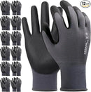 Kebada Work Gloves for Men and Women, Foam Nitrile Coated Safety Gloves with Grip, Ideal for Warehouse Package Handling, Gardening, Mechanic and Construction, XL by GreenHaven Gardens