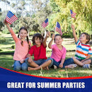Super Tough Small American Stick Flags 4’’x6’’ | Cotton Outdoor Flag on 10’’ Wooden Stick with Spear Tip | Hand Held Flags Patriotic Decor for Various Holiday Parties and National Flag Day | 500 Pack by GreenHaven Gardens