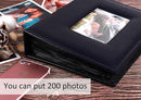 RECUTMS Adventure Photo Album, Blue, 6x4, 200 Photo Slots, Premium Leather Cover, Sleeves, Personalized, Suitable for Birthdays, Weddings, Parties by TinyTreasures Baby Boutique