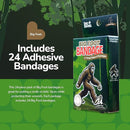 BioSwiss Bandages, Bigfoot Shaped Self Adhesive Bandage, Latex Free Wound Care, Fun First Aid Kit Supplies for Kids and Adults, 24 Count by TinyTreasures Baby Boutique