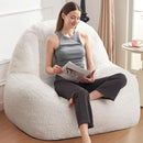 Homguava Bean Bag Chairs for Adults,Giant Beanbag Couch Adult Bean Bag Chair with Filler Included,Modern Lazy Sofa Comfy Chair for Living Room(White) by CozyNest Decor