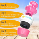 Solar Buddies Sunscreen Applicator - Single Full Pink - Refillable Roll on Sponge Sunscreen, Suncream & Lotion Applicator For Kids, Adults & Families - Holds 3.4fl oz, Perfect Size for Travel by TinyTreasures Baby Boutique