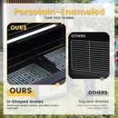 DIFY Extra Large Charcoal Grill with 589 Sq. In. Cooking Area and Foldable Side Table, Outdoor Barbecue Grill with a Liftable Charcoal Tray for Outdoor Picnic and Camping Grilling, Black by GreenHaven Gardens