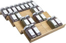 Bamboo Spice Rack Drawer Organizer - 8 Pieces Set- 7" Wide Per Piece - Combine Pieces Into 14" Wide Rack (7" or 14") by CozyNest Decor
