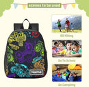 Colorful Monster Truck Toddler Backpack Waterproof Mini Backpack with Name/Text Preschool Backpack Cute Small Backpack Kindergarten Pre School Bags 13 Inch, Medium, Pattern 2 by TinyTreasures Baby Boutique