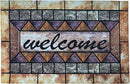 Door Mat Welcome Mat, Heavy Duty Door Mat 23.6 x 35.4 Inch Front Door Mat Rug Doormat for Outdoor Entrance Home Non-Slip Rubber Rug for Front Door, Outside, Entryway, Patio (Brown Welcome) by CozyNest Decor