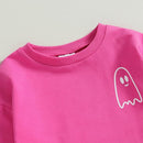 0-4T Toddler Boy Girl Halloween Outfit Fall Clothes Ghost Long Sleeve Sweatshirt Top Pants Baby Halloween Clothes by TinyTreasures Baby Boutique