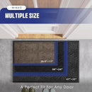 Mibao Front Door Mat Outside Entrance, Durable Outdoor Indoor Mat, Low Profile Heavy Duty Doormat, Non-Slip, Traps Dirt and Moisture, Easy Clean Patio Porch Entryway Mat, 17" x 29.5", Brown by CozyNest Decor