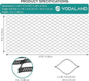 Vodaland - 2" GeoCell - 100% Permeable for Walking Paths, Patios and Erosion Control, Size 9 ft x 17 ft Black by GreenHaven Gardens