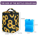 Breastmilk Cooler Bag with Ice Pack Fits 4 Baby Bottles Up to 9 Ounce Insulated Baby Bottle Bag Breast Milk Cooler on The Go with Strap Baby Bottle Cooler Bag for Nursing Mom Daycare or Travel by TinyTreasures Baby Boutique