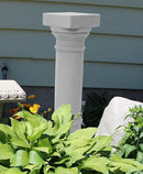 EMSCO Group Greek Column Statue – Natural Granite Appearance – Made of Resin – Lightweight – 28” Height by GreenHaven Gardens