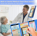 Nursing Clipboard Foldable Clipboard Medical: Edition Cheat Sheets Aluminum 3 Layers Foldable Clipboards Nursing Pocket Size Profile Clip Nurse Clipboards Notepad for Nurses Students and Doctors by TinyTreasures Baby Boutique