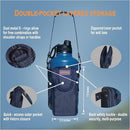Water Bottle Holder with Strap, Shoulder & Hand Bottle Holder with Phone Pocket – Fits 32-64 oz Sports Bottles & 20-40 oz Insulated Bottles – Durable Sling Bag for Walking, Hiking, Gym by TinyTreasures Baby Boutique