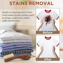 TAKAVU Stain Brush, Laundry Brush for Stain Removal, Natural Boar Bristle Cleaning Brush with Ergonomic Handle, Suitable for Delicate Fabrics Without Damage, Perfect Laundry, Shoes, Boots, Home by CozyNest Decor