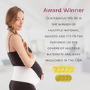 Gabrialla Made in USA Pregnancy Belly Band, Soft & Breathable Maternity Belly Band – Pregnancy Belt for Back, Pelvic & Waist by TinyTreasures Baby Boutique