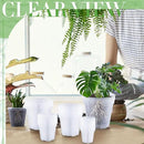 Vesici Large Size Clear Nursery Pots Variety Pack Plant Pots with Drainage Holes Planters for Indoor Plants Flexible Transparent Plastic Plant Bottle Succulents(32 Pcs,3/4/5/6/7 Inch) by GreenHaven Gardens
