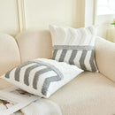 HOdo Home 18x18 Throw Pillow Covers, 2PCS Tufted Boho Jacquard Pillow Covers,Farmhouse Decorative Pillow Cover,Pillow Cases for Couch Sofa Bed Stylish Decor, Simple Textured Cushion Sham by CozyNest Decor