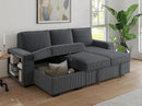 91-inch Reversible Sectional Sleeper by CozyNest Decor