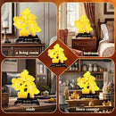 FENGSHUI-CAISHEN Top Resin Money Tree, Artificial Bonsai Tree, Handcrafted, Premium Quality, Feng Shui Gift for Abundance Luck and Success (Yellow) by GreenHaven Gardens