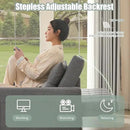 52" Sleeper Sofa with Pull-Out Bed, 3-in-1 Convertible Sofa Bed, Loveseat with Stepless Adjustable Backrest and Side Pocket, for Living Room Dorm Apartment, Linen, Light Gray by CozyNest Decor
