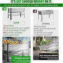 Doniks Raised Garden Bed with Legs, 48×24×32in Large Outdoor Metal Galvanized Garden Planting Box, 600lb Capacity for Vegetables Lawn Green Flowers, Fruits, Terrace