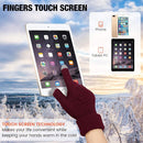 Geyoga 2 Pairs Women's Winter Touch Screen Gloves Soft Warm Fleece Lined Knit Elastic Cuff Winter Texting Gloves by TinyTreasures Baby Boutique