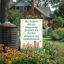 Funny Neighbor Garden Flag Mr Rogers Did Not Adequately Prepare Me for The People In My Neighborhood Small Double Sided Burlap art Stained Glass Style Garden Flags 12 x 18 Inch for Outside by GreenHaven Gardens