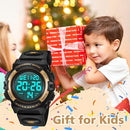 Kids Watch,Boys Watch for 3-15 Year Old Boys,Digital Sport Outdoor Multifunctional Chronograph LED 50 M Waterproof Alarm Calendar Analog Watch for Children with Silicone Band,Kids Gift by TinyTreasures Baby Boutique