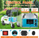 24 Gallon Battery Powered Sprayer,90 PSI Electric Pump,6 Hours Long Battery Life,12V 8Ah Battery,Adjustable HD Wand and 10 Nozzles,Portable Sprayer with Wheels for Lawn & Garden Spraying, Cleaning by GreenHaven Gardens