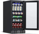 Newair 24" Wine and Beverage Refrigerator 20 Bottle and 70 Can Capacity, Built-in or Freestanding Cooler, Dual Zone Fridge in Stainless Steel with Splitshelf by CozyNest Decor