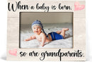 Baby Picture Frame, Ultrasound Picture Frames, When a Baby is Born So is a Grandparents, New Grandparents Gifts First Time 2025, Photo Frame 4x6(cream-coloured) by TinyTreasures Baby Boutique