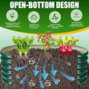 17" Tall Elevated Oval Metal Raised Garden Bed - 4ft x 2ft in Size and 0.8MM Thick Durable Planter Bed/Box for Vegetables Flowers Succulent at Patio/Garden Outdoor (Dark Green, 4X2X1.4 FT) by GreenHaven Gardens