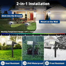Solar Spot Lights Outdoor, 2 Pack Outdoor Solar Lights for Yard Waterproof, 4 Lighting Modes Solar Landscape Spotlights, Auto On/Off Solar Powered Flood Lights Garden Pathway (Cool White) by CozyNest Decor