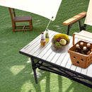 Large Folding Camping Table Aluminum with Storage for 4-6 People 55"X27.5" Roll Up Tall Outdoor Portable Table Lightweight with Carry Bag for Picnic BBQ Backyard Beach by GreenHaven Gardens