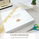 Baby Album Memory Book for Girl or Boy - First 5 Years Unisex Bohemian Rainbow Keepsake Journal to Log Newborn Milestone - Photo Album Scrapbook for Baby Shower - Unique New Parents Gifts for Couples by TinyTreasures Baby Boutique