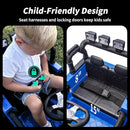 24V Kids Ride on Car, Kids Electric Vehicles Car Ride on Toy Truck for Toddlers w/Remote Control, 400W Motor - Blue by TinyTreasures Baby Boutique