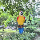 Lifelike Parrot Garden Statues Hanging Decor Ornaments Figurines Sculpture for Patio Lawn Yard, Blue Tail (Blue Tail) by GreenHaven Gardens