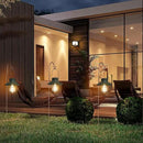 pearlstar Solar Lanterns Outdoor Metal Solar Powered Hanging Lights Waterproof for Wall Barn Yard Garden Patio Garage Balcony Porch Fence Decor, Warm White Edison Bulb (Green-2pack) by CozyNest Decor