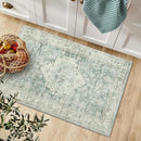 LIVEBOX Washable Rug 2x3 Kitchen Mats for Floor Entryway, Non Slip Front Door Mat for Bathroom Hallway, Boho Low-Pile Small Carpet Farmhouse Throw Indoor Rugs for Bath Sink, Sage Green by TinyTreasures Baby Boutique