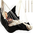 Hanging Hammock Chair Swing – Hanging Chair Outdoor & Indoor - Hammock Swing Chair – Quick & Easy Setup with Hardware Kit – Durable & Spacious Full Body Support – Holds 440 Lbs by GreenHaven Gardens