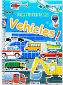 Jelly Sticker Books for Toddlers 2-4 Years, Reusable Sticker Book for Kids 1-3, Toddler Travel Essentials Vehicles Stickers for Kids Toddler Plane Activities (Vehicles) by TinyTreasures Baby Boutique