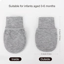 BQUBO 6 Pairs Newborn Baby Boys Girls Mittens 0-6 Months Unisex-Baby Infant Mittens Elastic No Scratch Wrist Gloves by TinyTreasures Baby Boutique