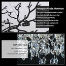 Modern Black Crystal Tree Branch Chandelier, 10-Light 30" Black K9 Crystal Chandeliers for Dining Room, Round Chandelier for Living Room,High Ceiling,Kitchen Island,Foyer,Staircase by CozyNest Decor