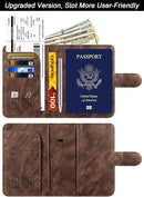 Passport Holder Cover Wallet Travel Essentials Leather Rfid Blocking Case Vacation Luggage Must Haves Travel Accessories for Men Women (120