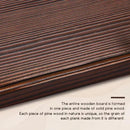 38.6'' Large Coat Rack Wall Mount Coat Hooks Coat Hanger with 10 Metal Black Triple- Hooks Brown Pine Real Wood Plank Hat Rack for Wall Hooks for Hanging Coat Hat Jacket by CozyNest Decor