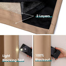 ChrisDowa 100% Blackout Curtains 108 inch Long for Bedroom with Black Liner, 2 Thick Layers Total Blackout Thermal Insulated Grommet Window Curtains 2 Panels Set (Cappuccino, 52 x 108 Inch) by TinyTreasures Baby Boutique